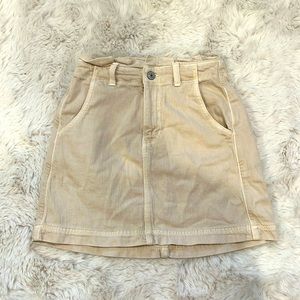 American Eagle off white denim skirt, size: 00